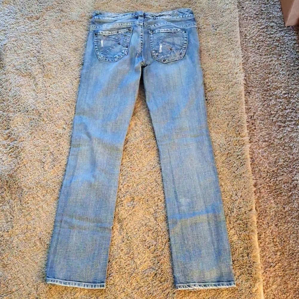 EUC Silver Low-Rise Jeans - Picture 5 of 7